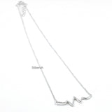 Heartbeat Silver Necklace