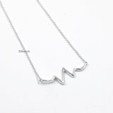 Heartbeat Silver Necklace