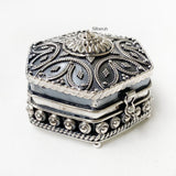 Hexagonal Kumkum Silver Box