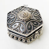 Hexagonal Kumkum Silver Box