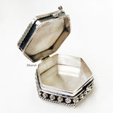 Hexagonal Kumkum Silver Box