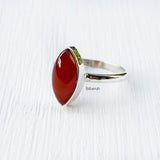 Honey Onyx 925 Silver Ring – Natural Golden Onyx Gemstone