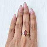 Natural Honey Onyx Stone Ring in 92.5 Silver