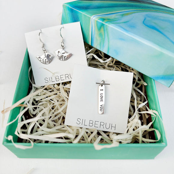 I Love You Silver Gift Set