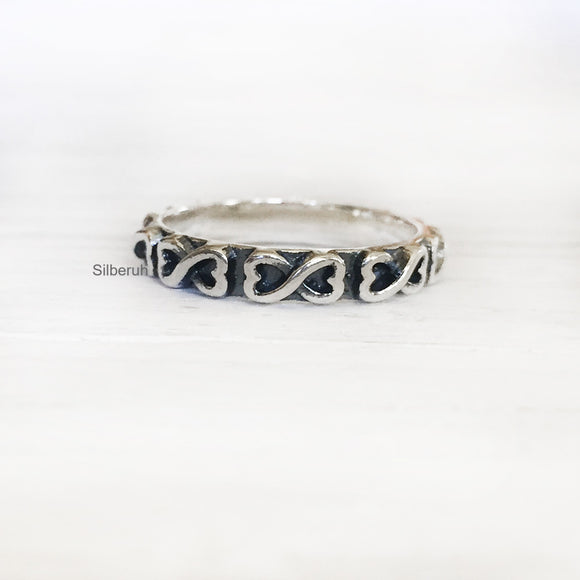 Infinity Band Silver Ring