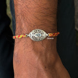 Blue Topaz 925 Silver Rakhi for Brother
