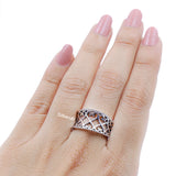 Jali Silver Ring