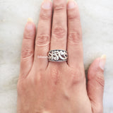 Jali Silver Ring