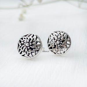 Jali Silver Stud Earring