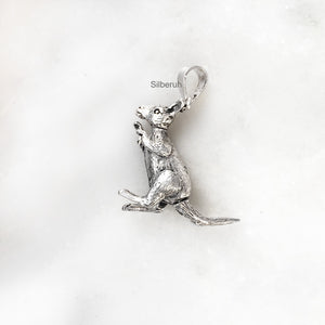 Kangaroo Silver Pendant
