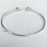 Knot Silver Adjustable Bangle