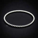 925 sterling silver knot bangle
