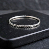 simple knot silver bracelet women