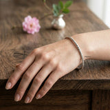 simple silver bangle knot design