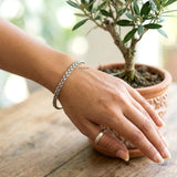 knotted silver bangle 925 sterling India