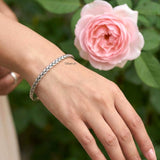 minimal silver kada knot design