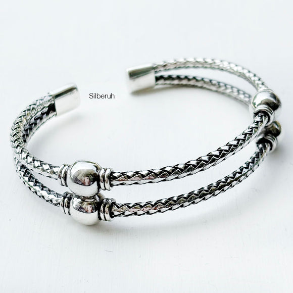 Knotted Silver Kada