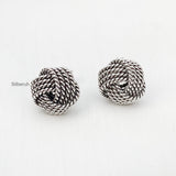 Knotted Silver Stud