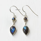 Labradorite Drop Silver Earring