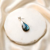 Labradorite Drop Silver Pendant