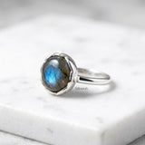 925 silver labradorite ring India