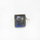 Labradorite Rectangular Silver Ring