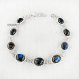 Labradorite Silver Bracelet