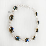 Labradorite Silver Bracelet