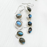Labradorite Silver Earring