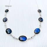 Labradorite Silver Necklace