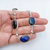 Labradorite Silver Necklace