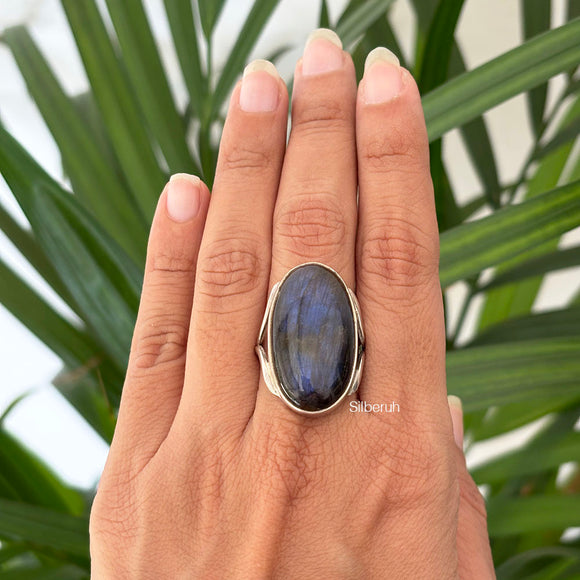 Labradorite Silver Ring