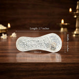 Silver Lakshmi footprints for pooja room and Diwali gifting