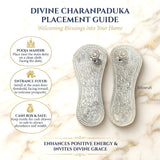 925 Silver God Footprints for traditional Hindu worship