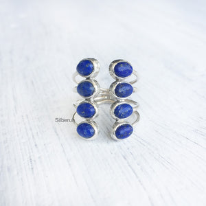 Lapis Lazuli Deep Ocean Silver Ring