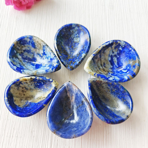 Small lapis lazuli diya for meditation and spiritual rituals