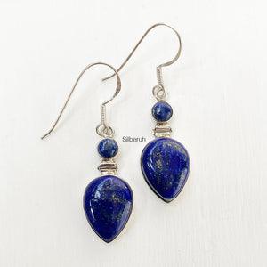 Lapis Lazuli Goddess Silver Earring