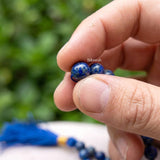 Spiritual Lapis Lazuli gemstone mala for meditation and daily wear