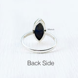 Lapis Lazuli Marquise Silver Ring