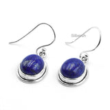 Lapis Lazuli Oval Silver Earring