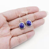 Lapis Lazuli Oval Silver Earring