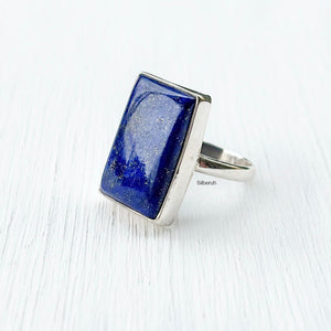 Lapis Lazuli silver ring in 925 sterling silver – zodiac birthstone