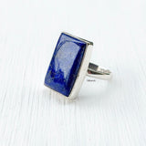 Lapis Lazuli silver ring in 925 sterling silver – zodiac birthstone