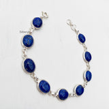 Lapis Lazuli Silver Bracelet