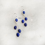 Lapis Lazuli Silver Chain Earring