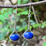 Lapis Lazuli Silver Drop Earring