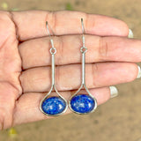Lapis Lazuli Silver Drop Earring