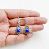 Lapis Lazuli Silver Drop Earring