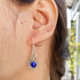 Lapis Lazuli Silver Drop Earring