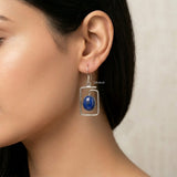 925 Silver Lapis Lazuli Earrings – Natural Gemstone Jewellery